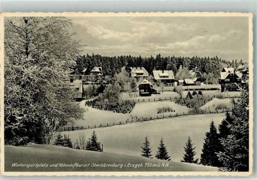 Oberbärenburg Der Ort tief verschneit Verlag Wilhelm Stein Fototon No. 3136