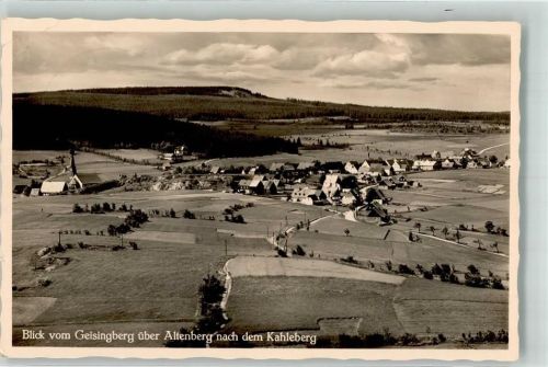 Altenberg 1937 Der Ort mit der alten Kirche und dem Kahleberg Verlag Hermann Schütze Nr. 1565