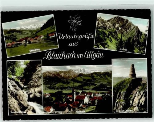 Blaichach Ettensberg Stuiben Starzlachklamm Grünten-Denkmal Verlag Franz Milz