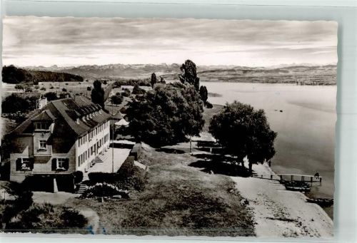 Markelfingen 1958 Naturfreundehaus am Bodensee mit Alpenpanorama