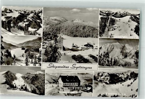 Spitzingsee 1967 Winter Rotwandhaus Seilbahn Lyraabfahrt