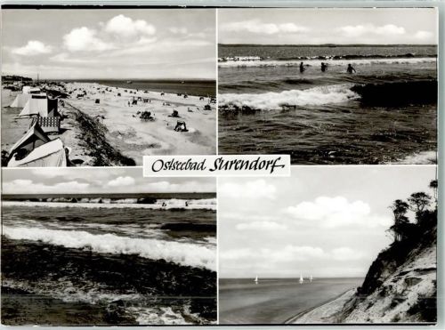 Surendorf Campingplatz am Strand Steilküste Meeresbrandung Fotograf Steinbach Nr. 284