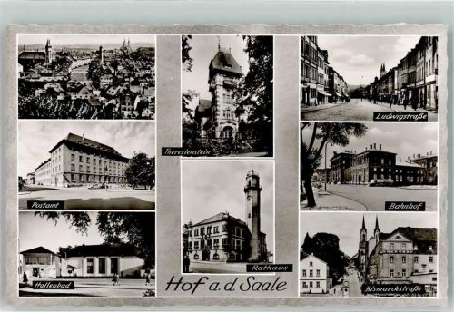 Hof Postamt Hallenbad Rathaus Theresienstein Ludwigstraße Bahnhof Bismarckstraße