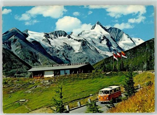 Grossglockner Gasthaus Kaserek VW Bus Hochalpenstrasse Hüttenstempel