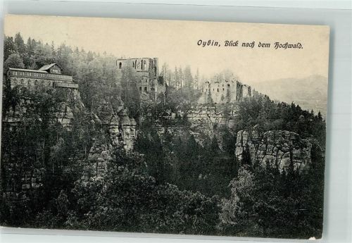 Kurort Oybin 1910 Blick zum Hochwald