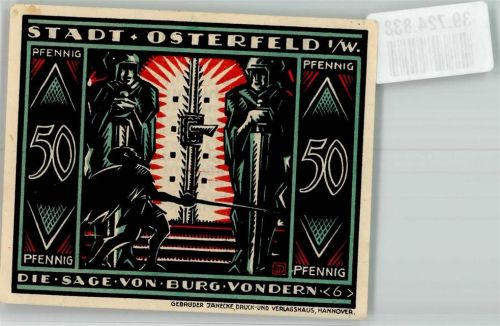 Osterfeld 1921 50 Pfennig Die Sage von Burg Vondern 6