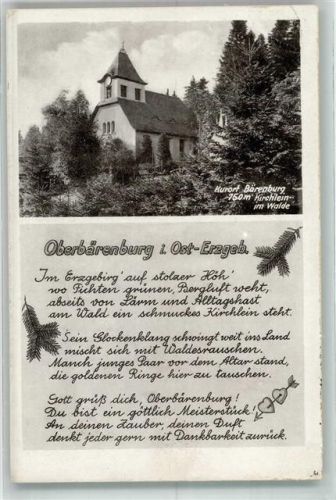 Oberbärenburg 1950 Kirche