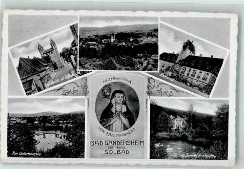 Bad Gandersheim Marktplatz Stiftskirche Rathaus Solbad Hroswitha Am Osterbergsee