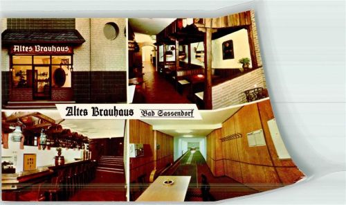 Bad Sassendorf Gasthaus Altes Brauhaus Kegelbahn Scan verzogen