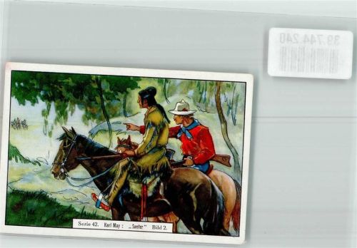 Sammelbilder Serie 42 Santer Bild 2 Indianer Werbung : Camembert Hirschle & Immler