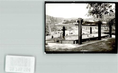 Morlesau Hotel Nöth Pool Schwimmbad Bademode Ort handschriftlich Foto Original aus Archiv eines Ansichtskartenverlags