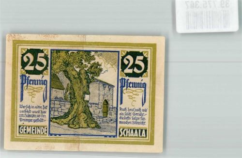 Schaala 1921 25 Pfennig