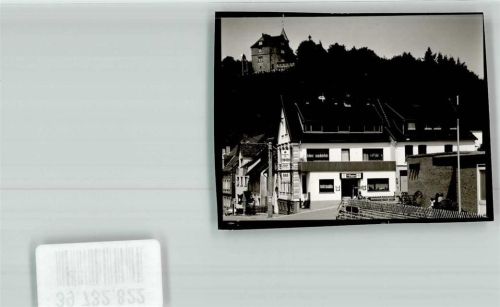 Schwalenberg Gasthaus Zum Weissen unterhalb der Burg Schwalenberg Foto Original aus Archiv eines Ansichtskartenverlags Ort handschriftlich