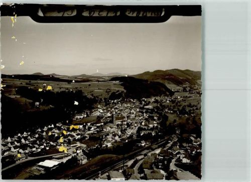 Elzach Fliegeraufnahme Ort handschriftlich FOTO KEINE AK
