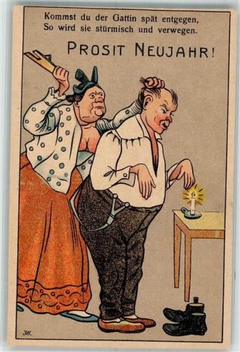 1898 Nr. 36 Neujahr Gattin ist böse