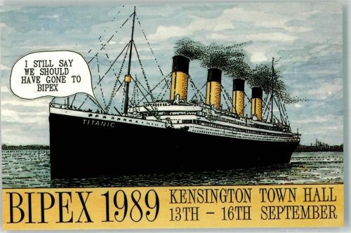 London Bipex 1989 britische Postkarten Ausstellung Kensigton Town Hall