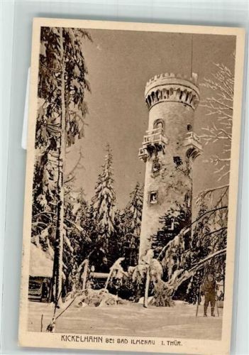 Ilmenau Aussichtsturm Kickelhahn im Schnee Verlag Louis Glaser 10786