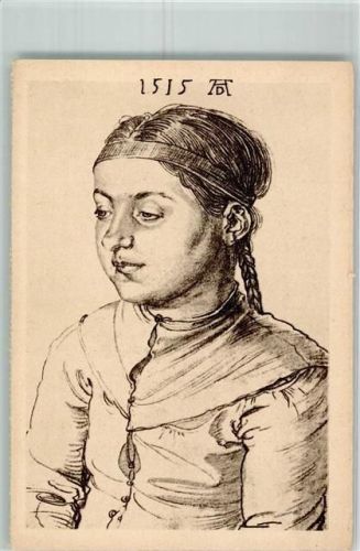 Berlin Mitte 1933 sign. Dürer, Albrecht Junges Mädchen im Kupferstichkabinett N.S. Volkswohlfahrt
