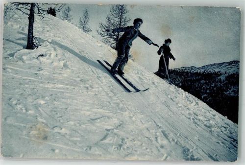Nr. 9698 Wehrli Skifahren ohne Stock