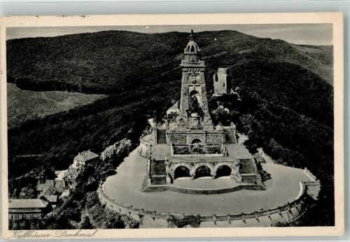 Kyffhäuser 1939 Fliegeraufnahme des Kyffhäuser-Denkmals Deutscher Reichskriegerbund