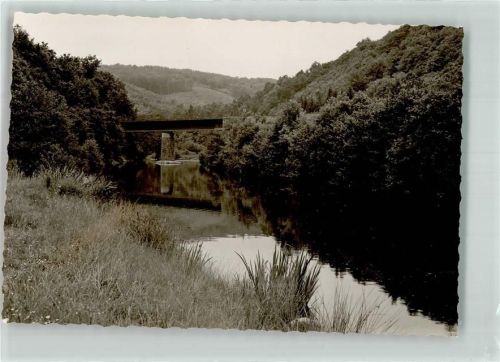 Wasenweiler Brücke über ein Gewässer Foto Original aus Archiv eines Ansichtskartenverlags Ort handschriftlich