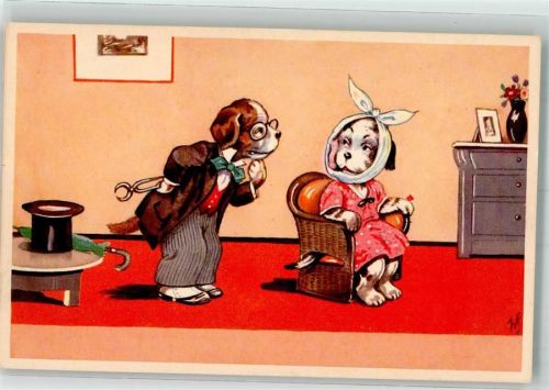 Hunde vermenschlicht Coloprint B 228