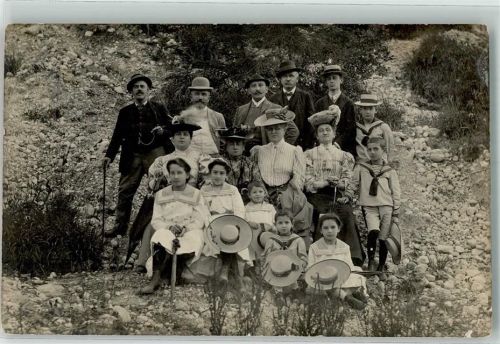 Wien 1906 Ort lt. Stempel Gruppenfoto