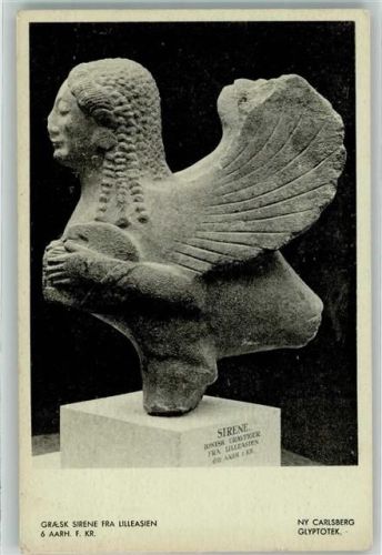Kopenhagen Skulptur einer Sirene aus Kleinasien in der Glyptotek