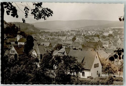 Meschede mit der Pfarrkirche St. Walburga Foto Original aus Archiv eines Ansichtskartenverlags Ort handschriftlich