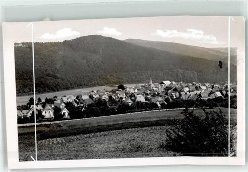 59872 W5778 Freienohl , Sauerl FOTO KEINE AK mit St. Nikolaus Kirche Foto Original aus Archiv eines Ansichtskartenverlags Ort handschriftlich Striche auf Bildseite