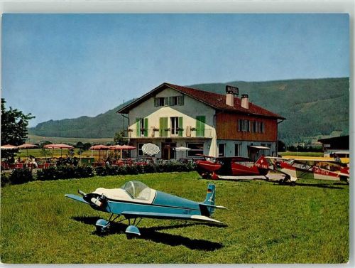 Sisseln AG Hotel Fricktalerhof und Flughafen Gasthaus Sportflugzeuge