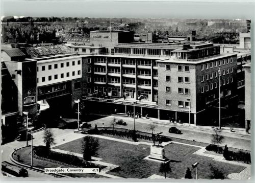 Coventry 1962 Broadgate Denkmal Handlung