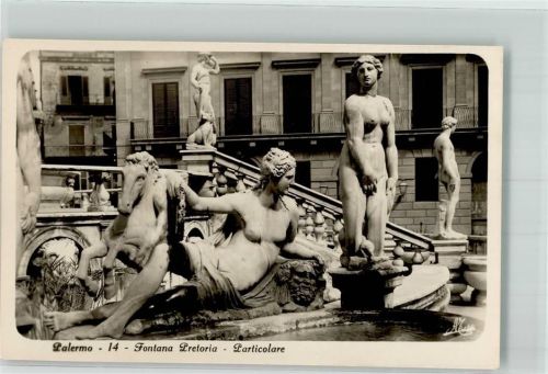 Palermo 1928 Denkmal Fontana Pretoria Particolare