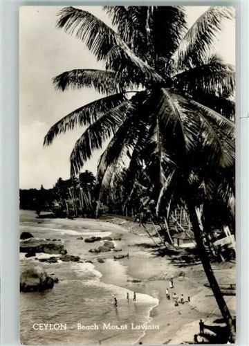 Colombo 1963 Schwimmbad Beach Mount Lawinia Luftpost