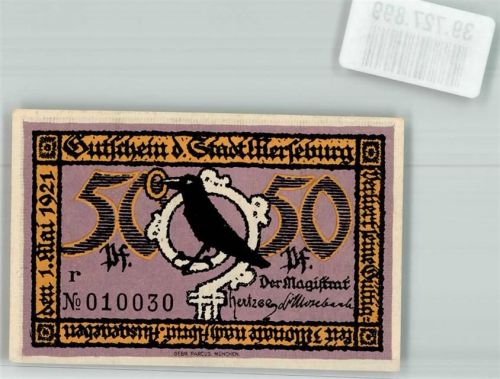 Merseburg 1921 50 Pfennig