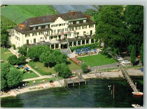 Reichenau Fliegeraufnahme vom Strandhotel Löchnerhaus