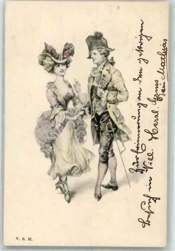 1901 Frau Rokoko Hutmode V.S.M.