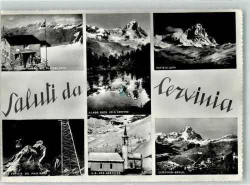 Cervinia Vera Foto Kirche Grenze Seilbahn