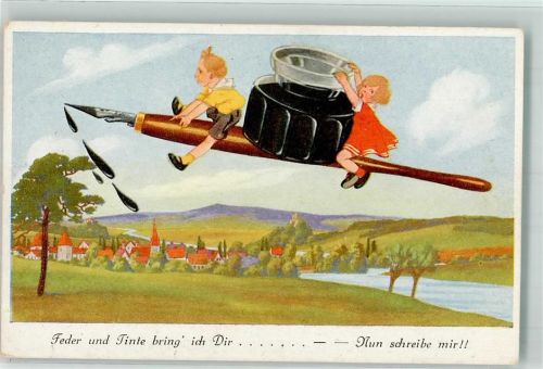 Fliegende Kinder Schreibfeder WBSS 9658/1