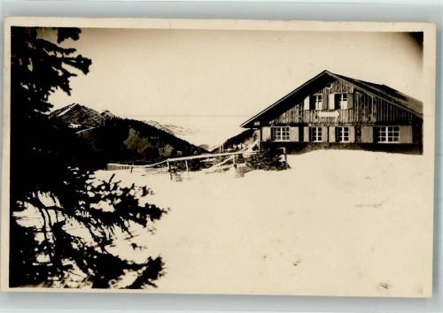 Kemptner Hütte Hüttenstempel Winter