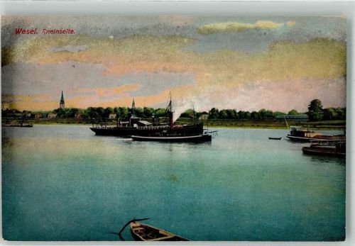 Wesel 1910 Binnenschiffe