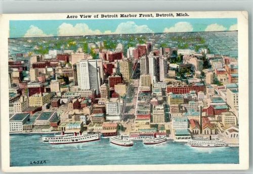Detroit Fliegeraufnahme Hafen