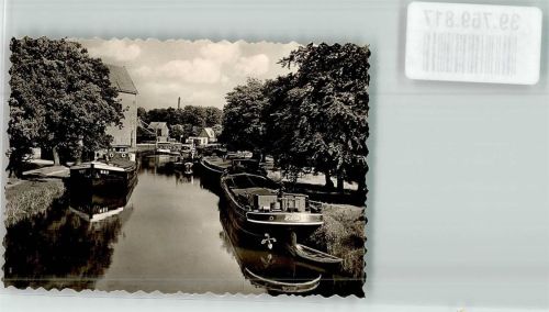 Lingen Hafen Foto Original aus Archiv eines Ansichtskartenverlags
