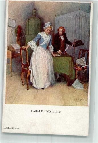 sign. Printz Hans Frau Kabale und Liebe Spinett M.Munk Nr.1113