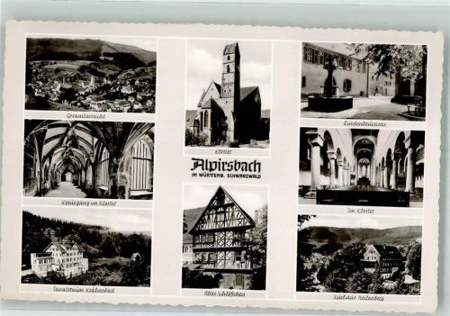 Alpirsbach Kloster Kirche Sanatorium Krähnbad Lindenbrunnen