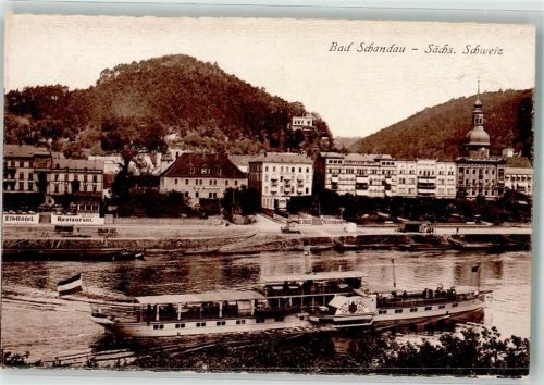 Bad Schandau Raddampfer Elb- Hotel Sächsische Schweiz
