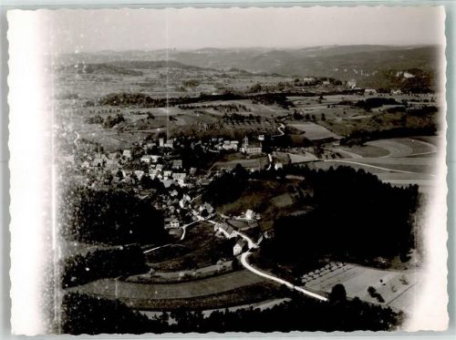 Thuisbrunn Fliegeraufnahme Ort handschriftlich Foto Original aus Archiv eines Ansichtskartenverlags