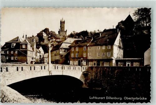 Dillenburg Obertorbrücke Foto Original aus Archiv eines Ansichtskartenverlags