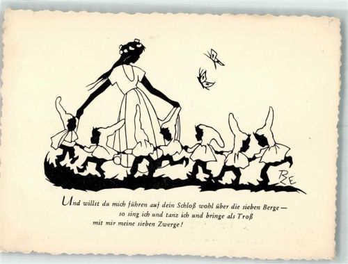 sign. Einicke-Zschoche Schneewittchen und die sieben Zwerge