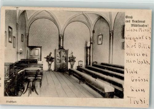 Mulhausen 1900 Pensionat Musiksaal